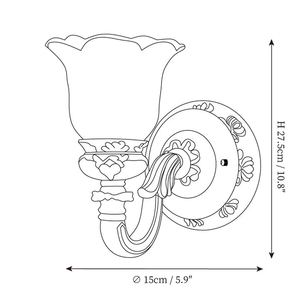 Royal Bafang Wall Lamp — Single Head