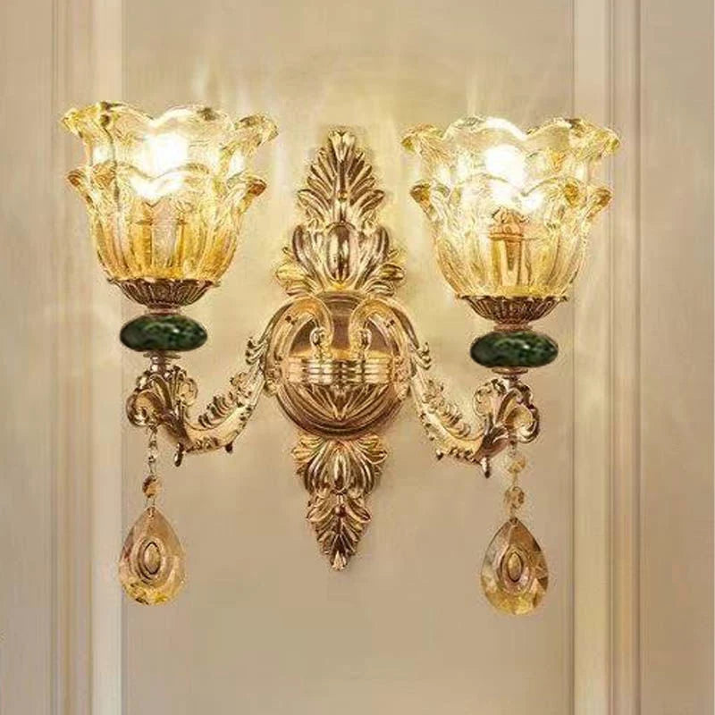 LED Crystal Ceramic European Style Luxury Chandelier
