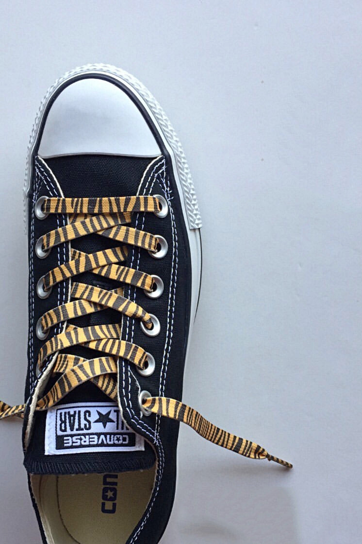 TIGER Print Flat Shoelaces