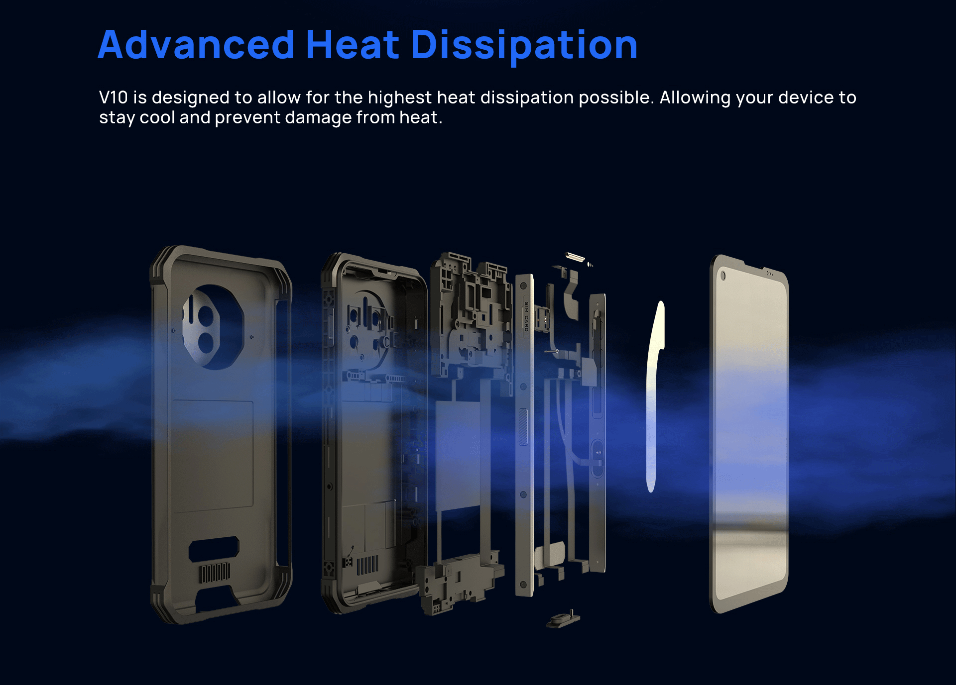 Doogee V10 8GB+128GB Infrared Forehead Thermometer 8500mAh Large battery 5G Rugged Phone
