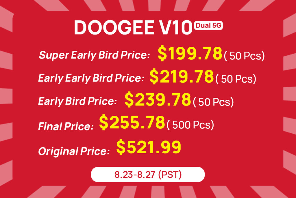 Discount price list | Doogee V10 5G