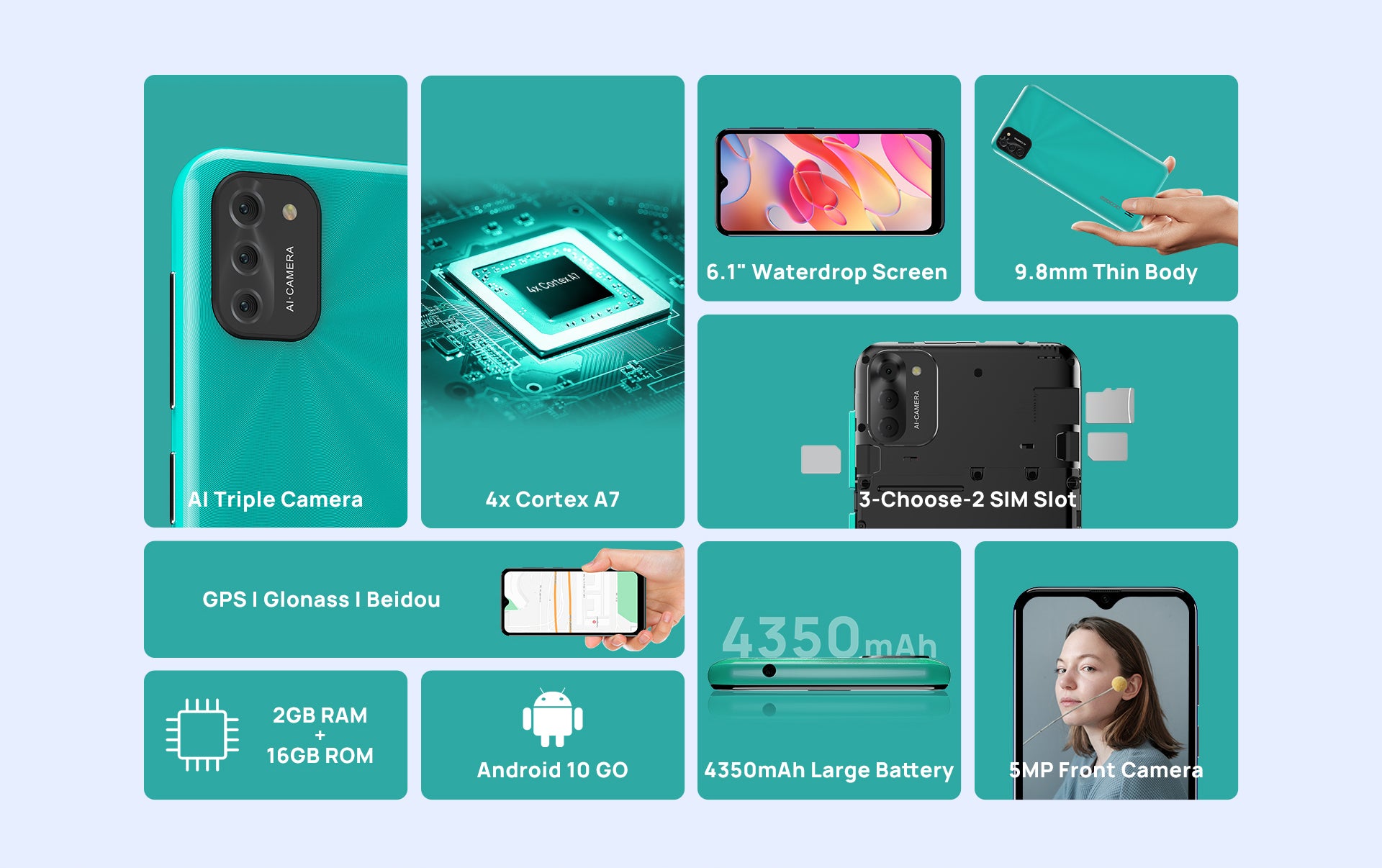 Doogee android unlock smart phone X93