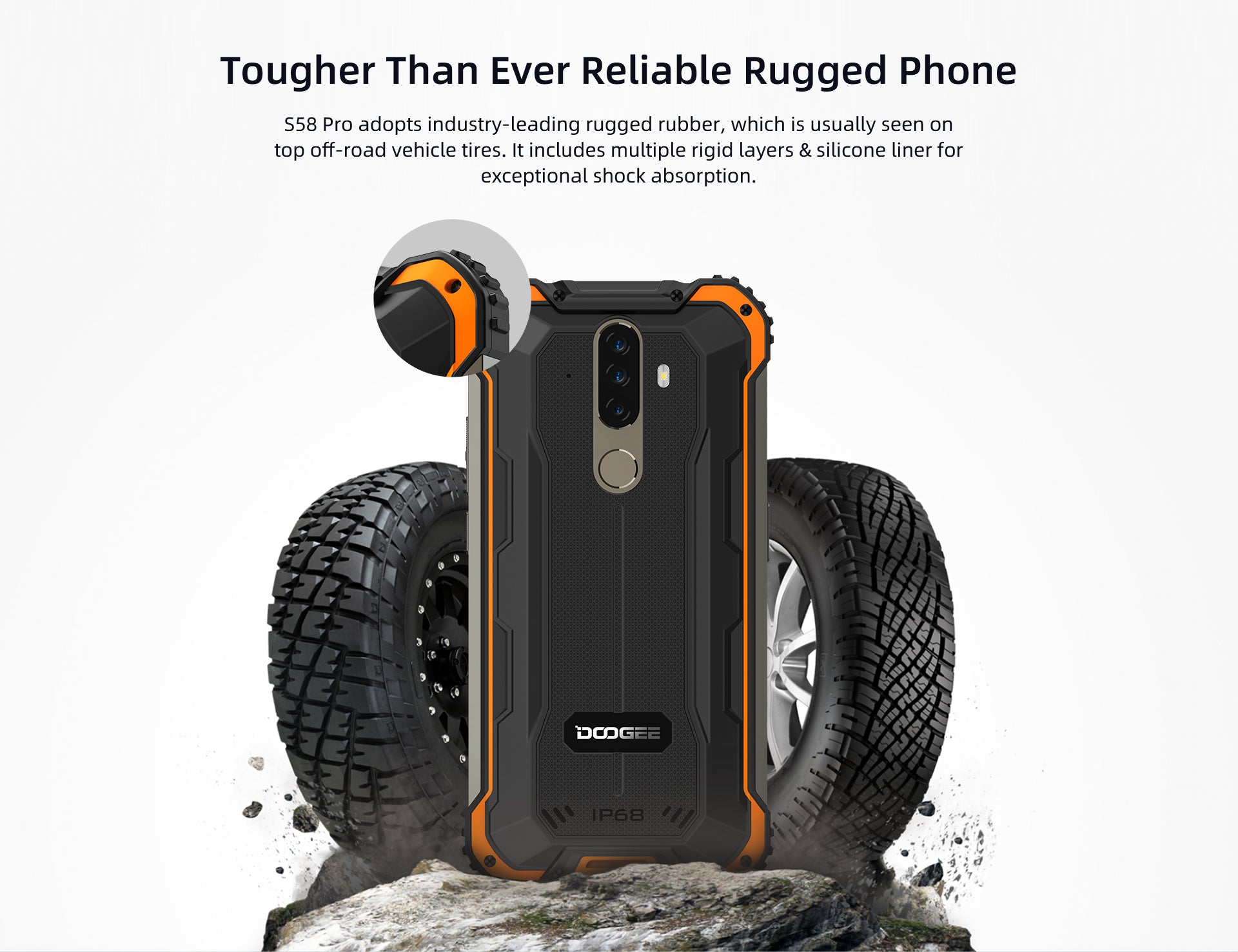 New DOOGEE S58 Pro Rugged Phone Outdoor Smartphone