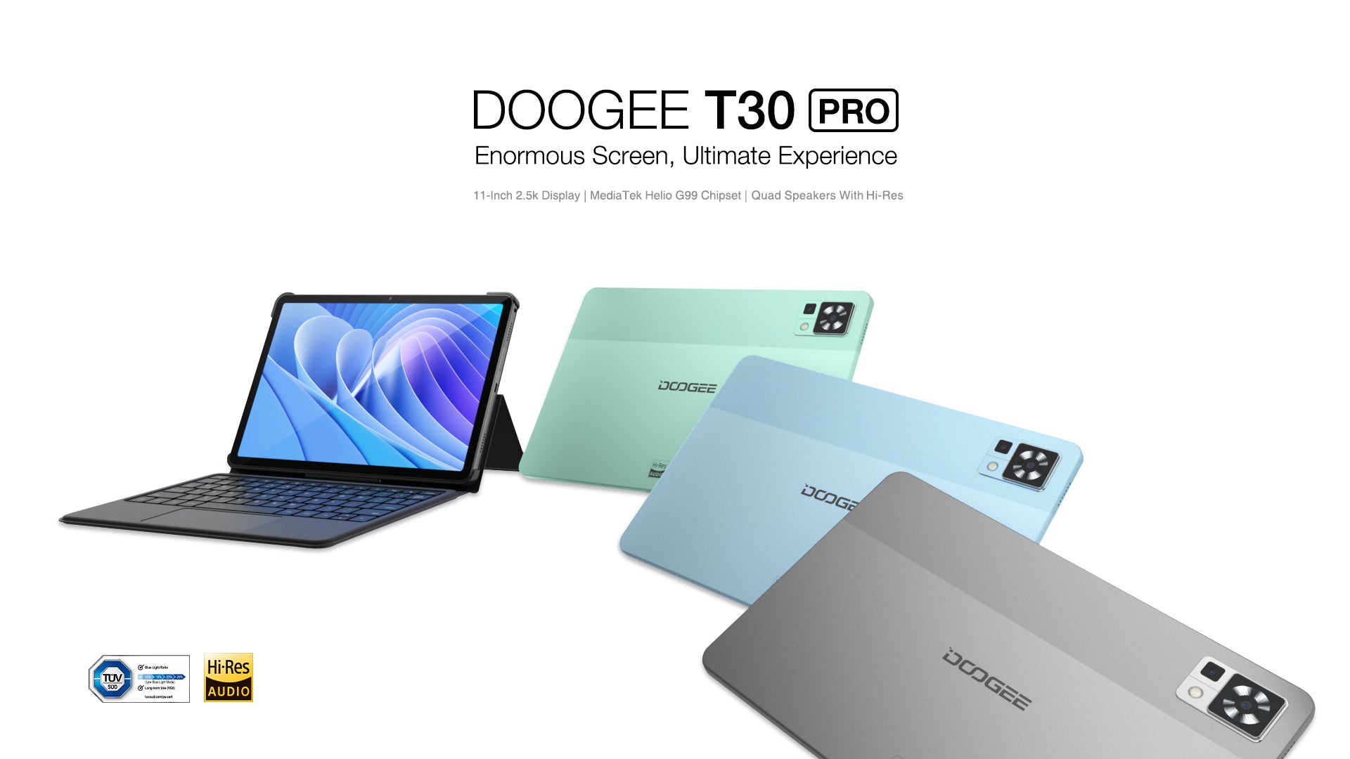 DOOGEE T30 Pro Tablette Tactile Écran 11 2.5K Android 13,8GB+