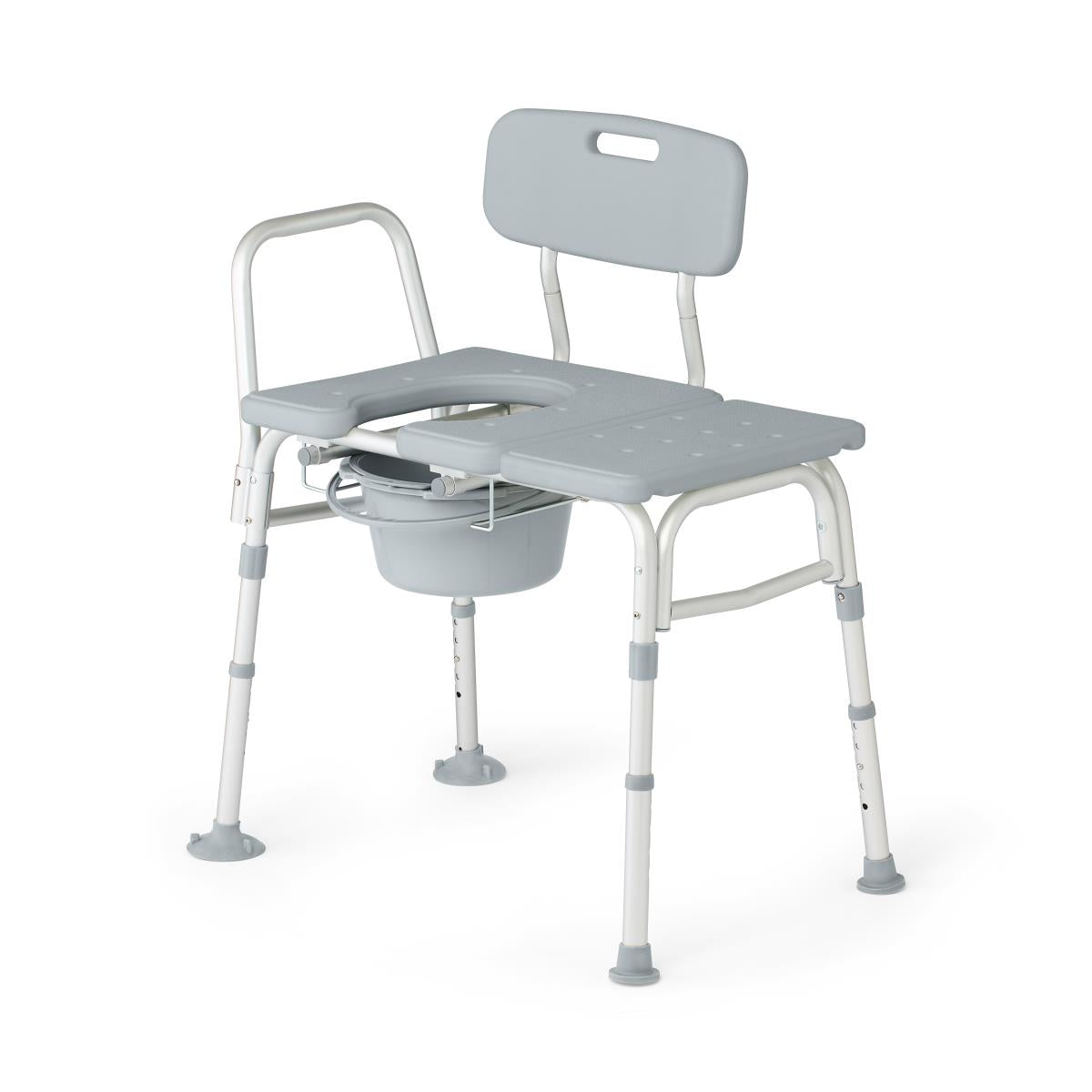 Medline Combination Transfer Bench and Commode 400lb