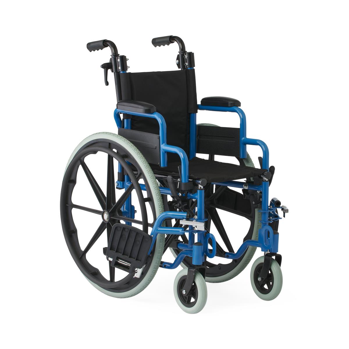 Wide Kidz Pediatric Wheelchair with Telescoping Handles