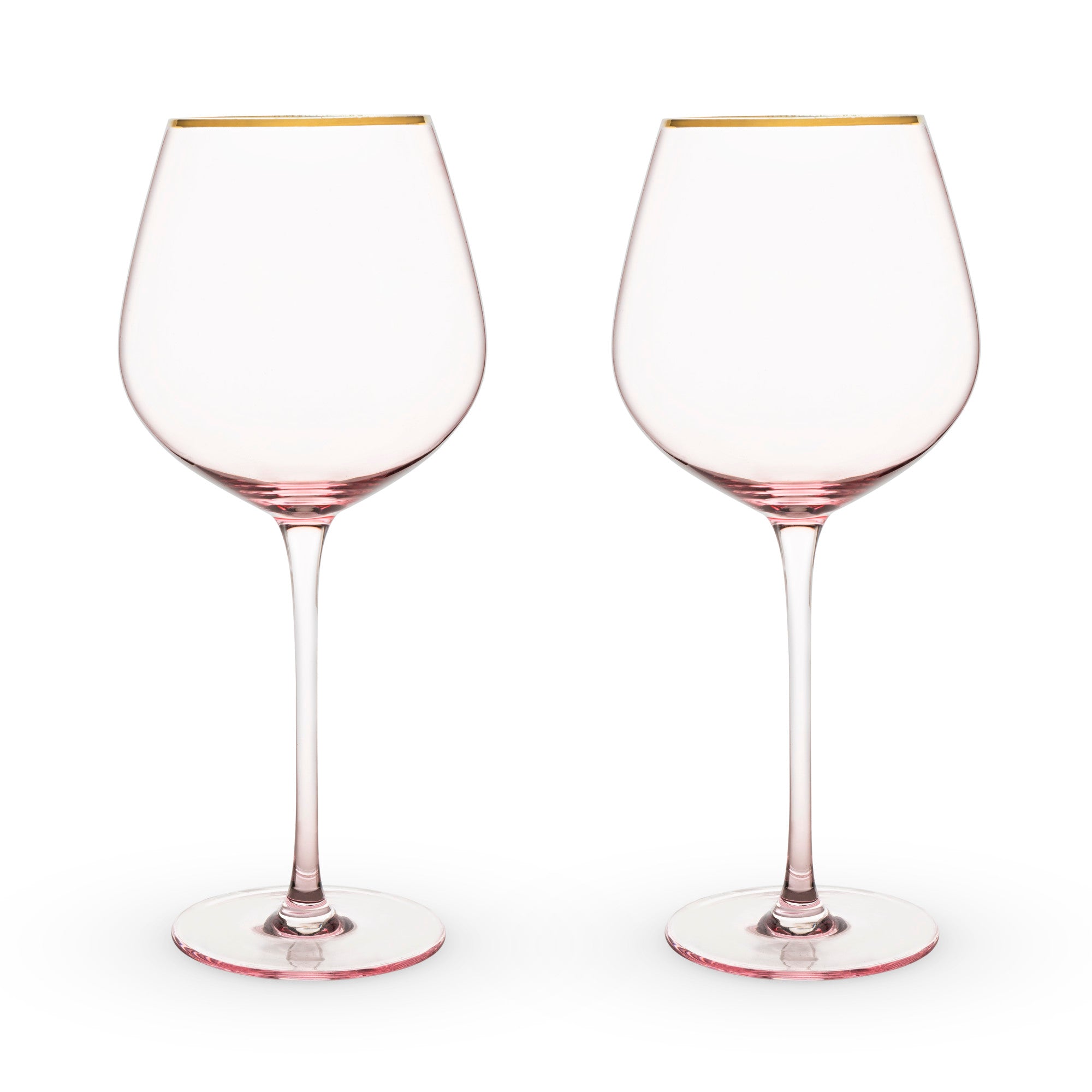 Rose Crystal Red Wine Glass Set by Twine?