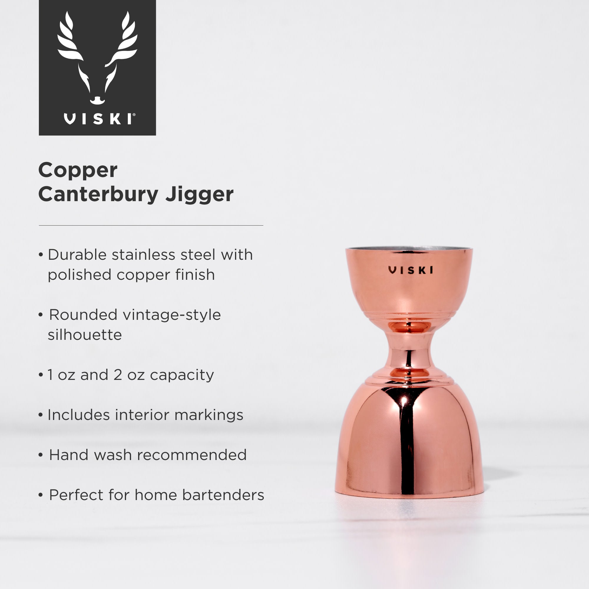 Copper Canterbury Jigger by Viski?