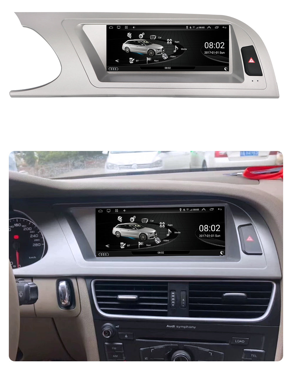 android car stereo for Audi A4 2009–2012