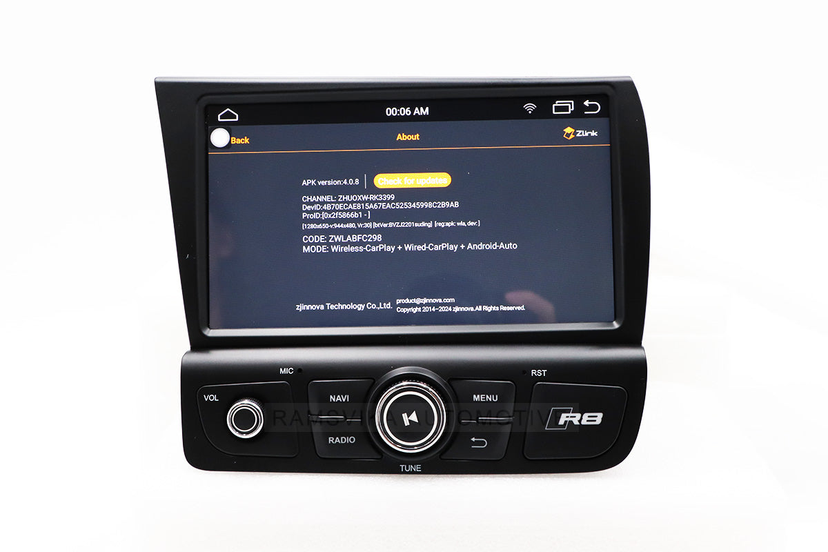 android radio for Audi R8 2007–2015