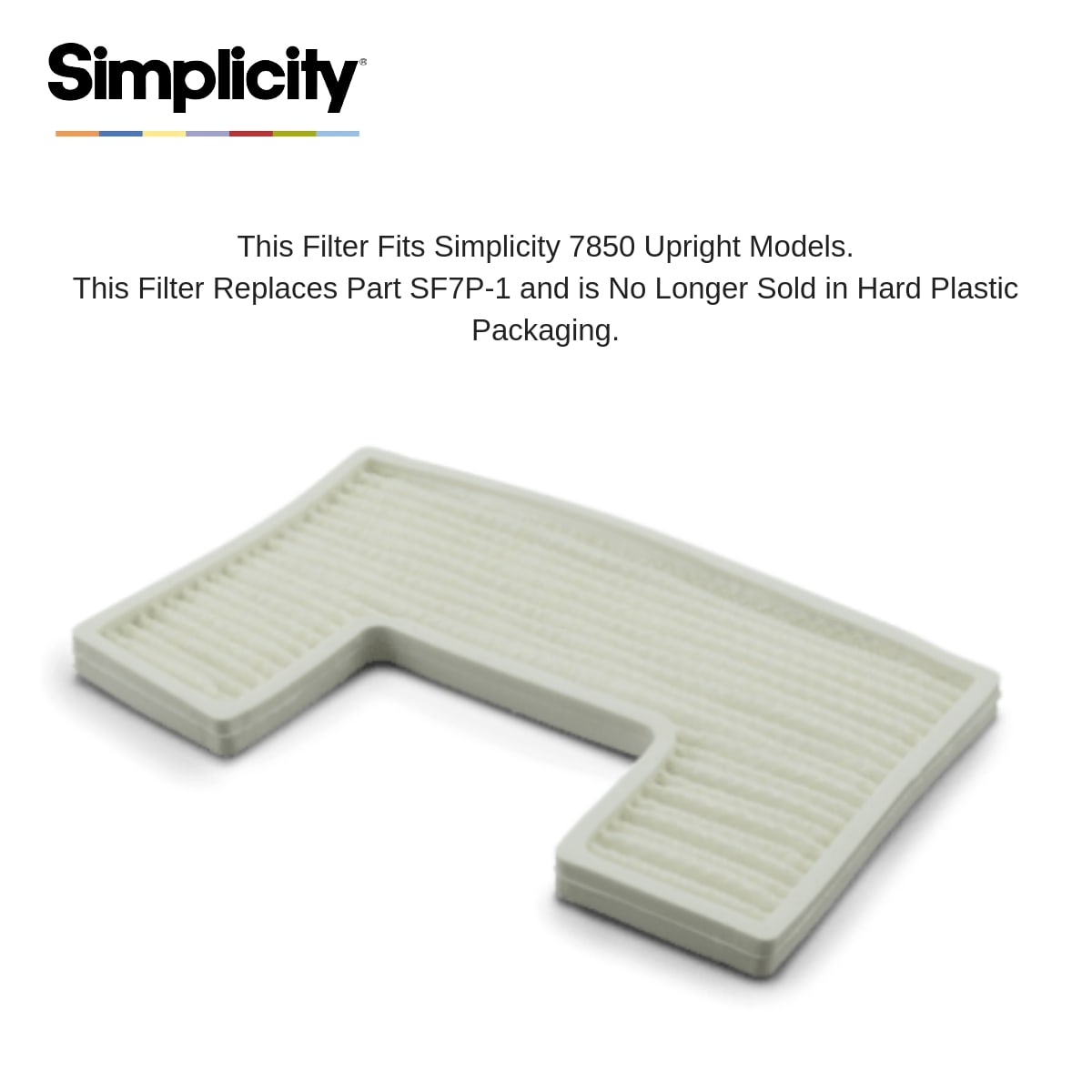 Simplicity B623-0400 HEPA Media Post Filter for 7 Series (SF7P-1)