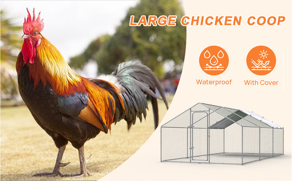 Vitesse Large Metal Chicken Coop CC01