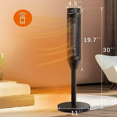 BOSSIN Fast-Heating Tower Electric Space Heater with Thermostat and Timer SP02