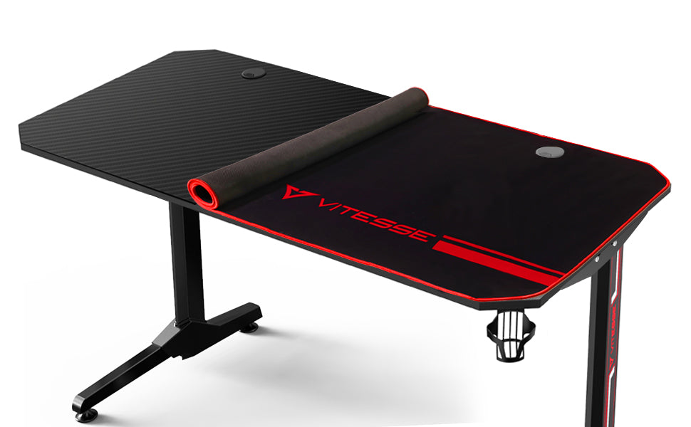 Vitesse Ergonomic T-Shaped Gaming Desk TD01