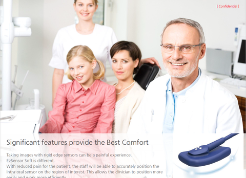 Vatech EZ Sensor Soft Dental Digital RVG X-ray Sensor