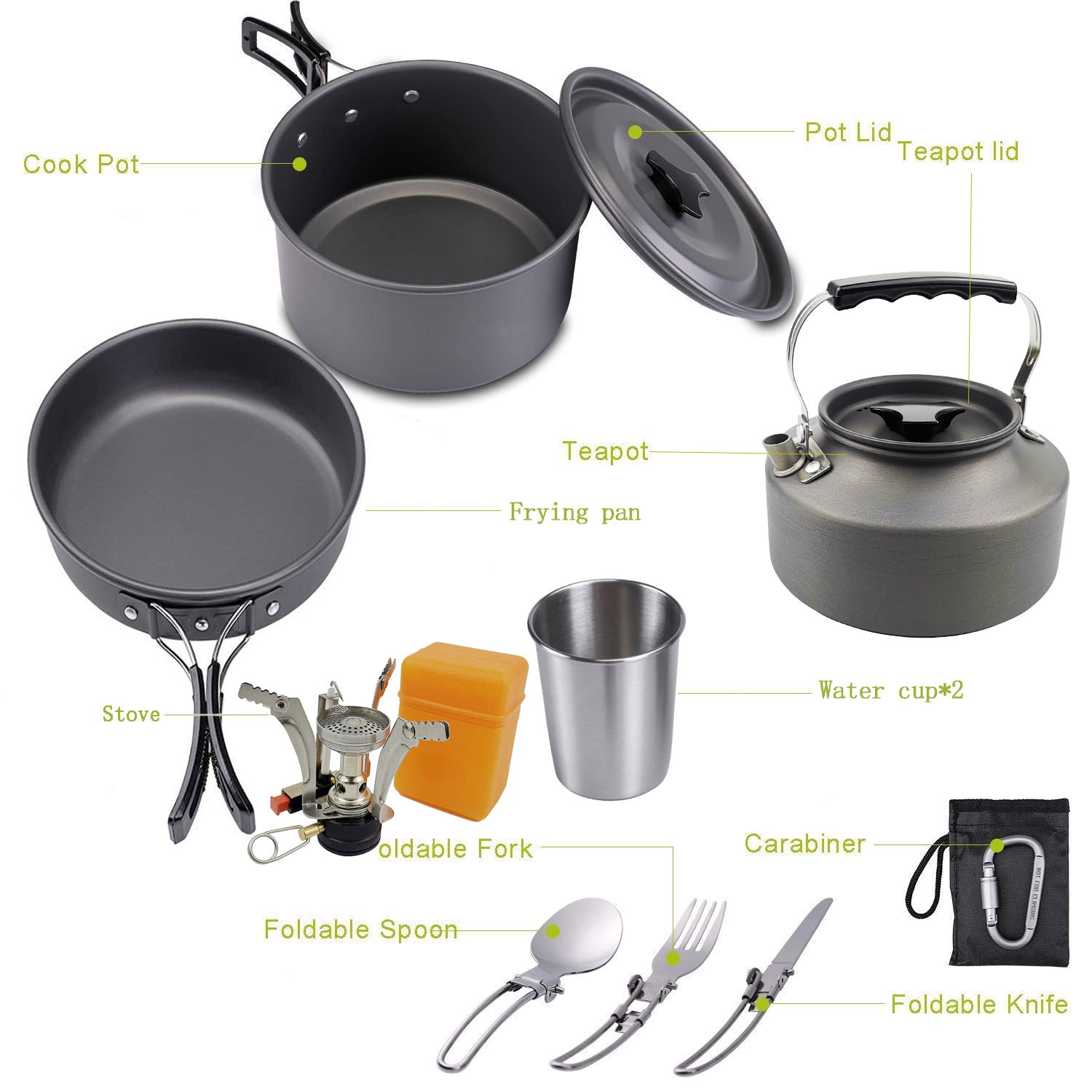 Premium Cookware Camping Set