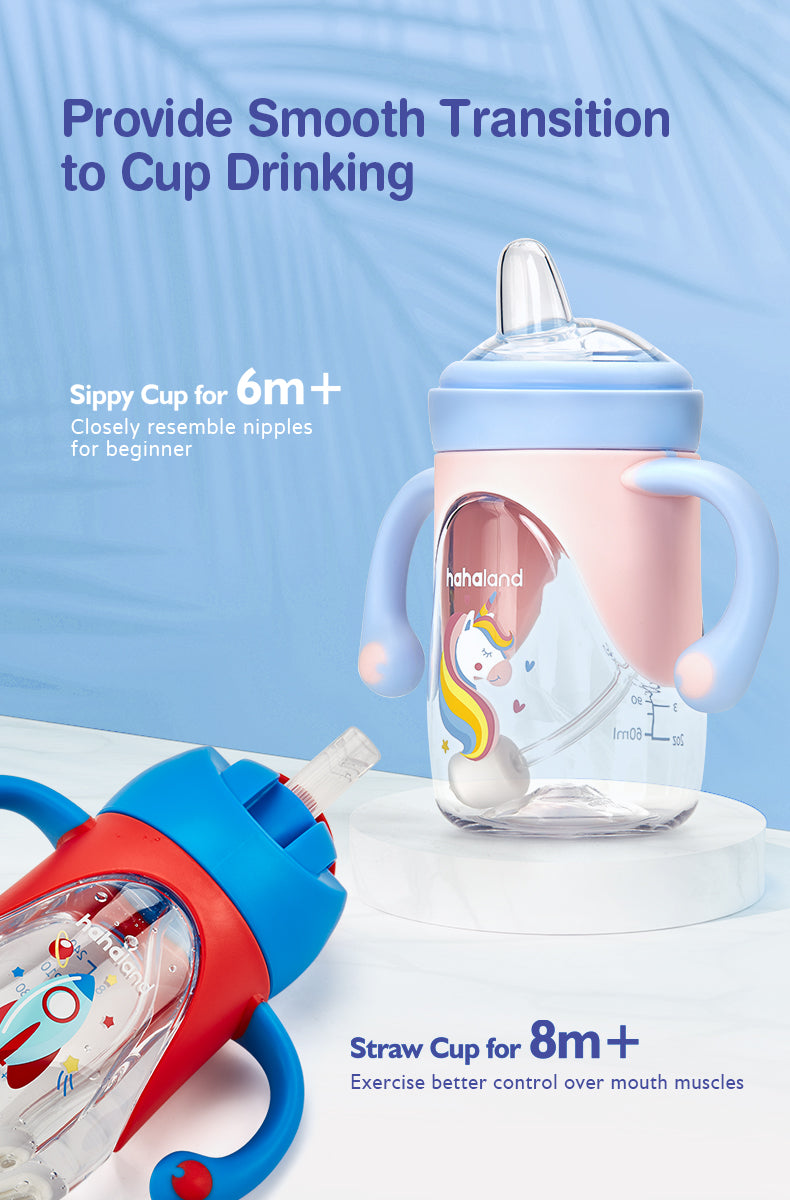 Sippy Cups with Spout & Weighted Straw – Hahaland