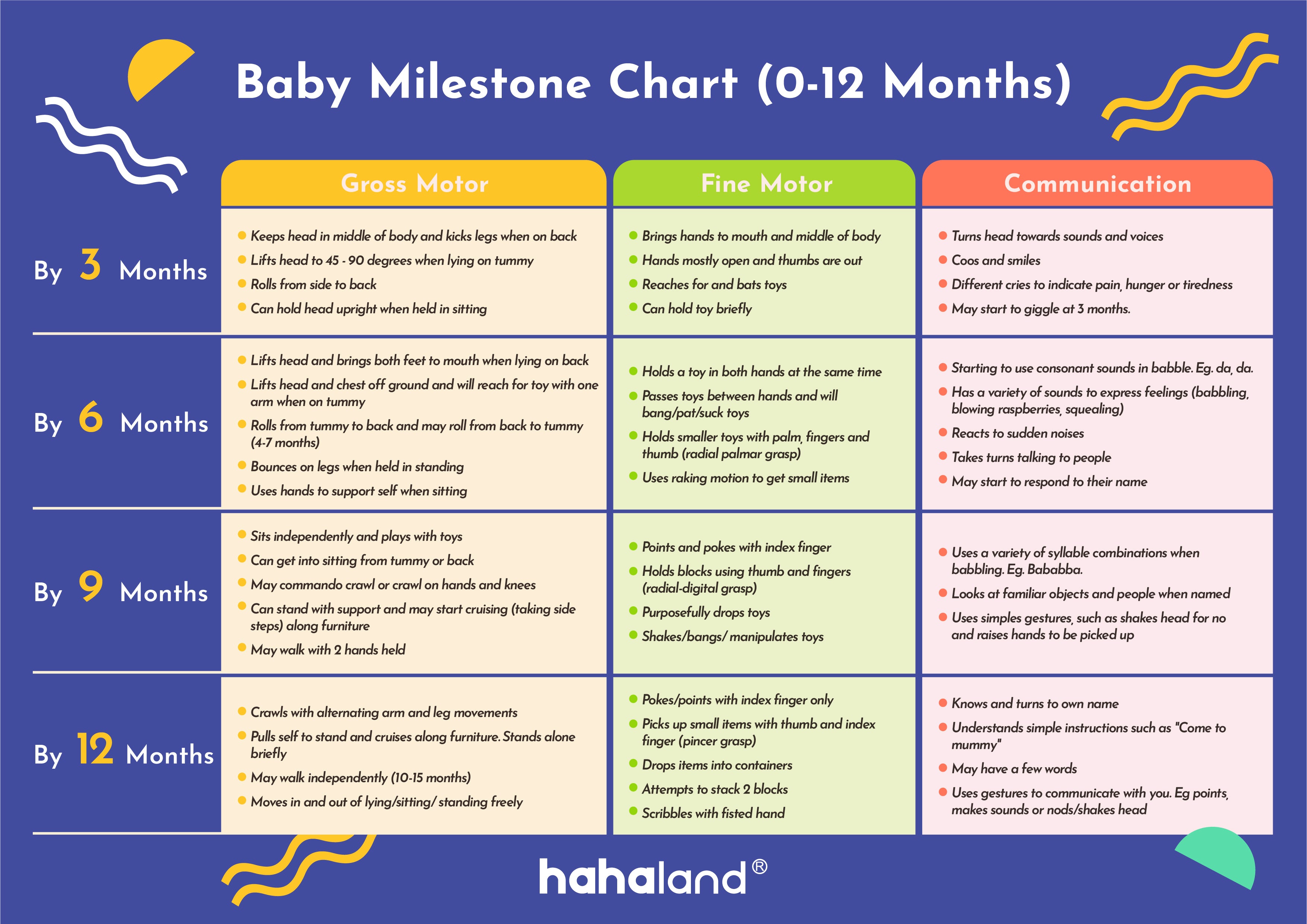 12 Month Baby Milestones Checklist Developmental Checklist For Baby