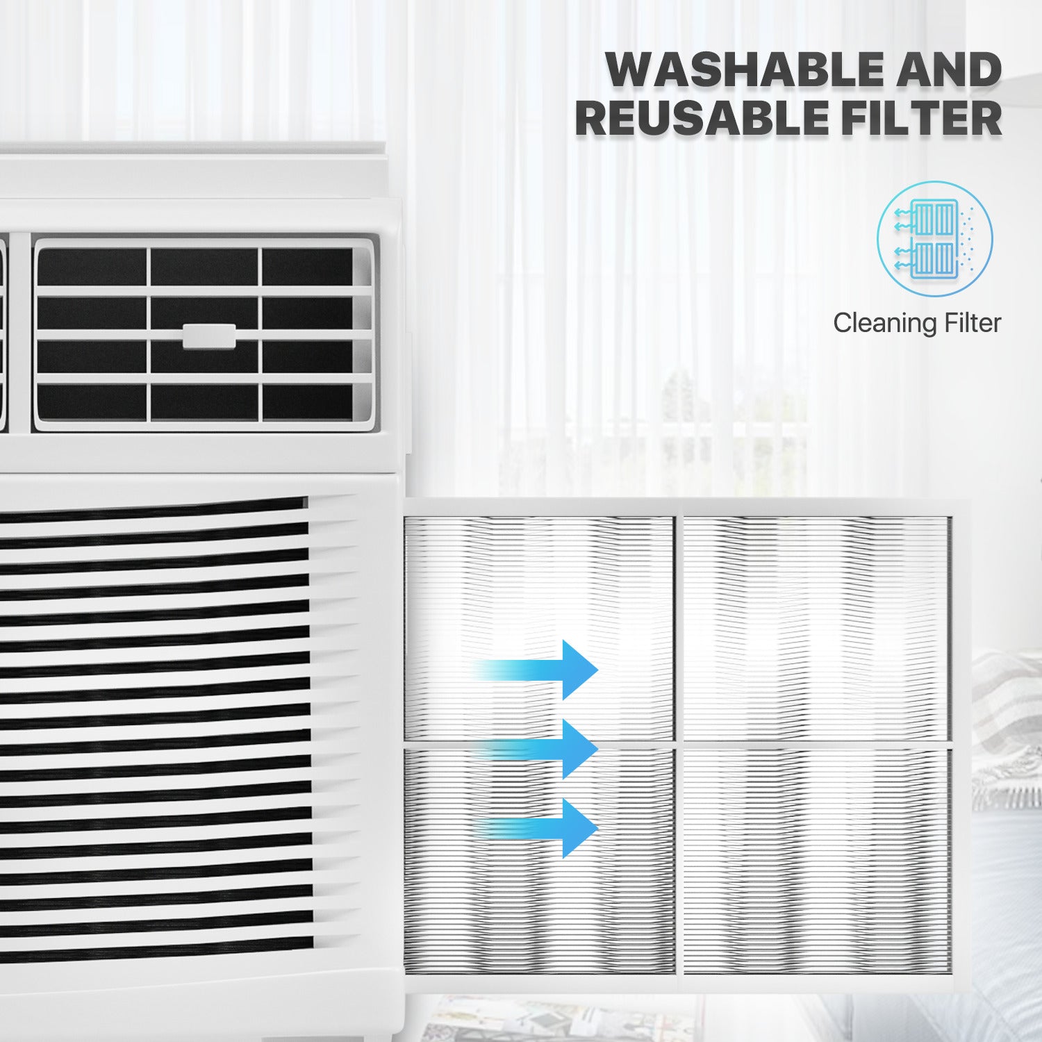 Electrical - Window Air Conditioner w/remote + Wifi App-8K