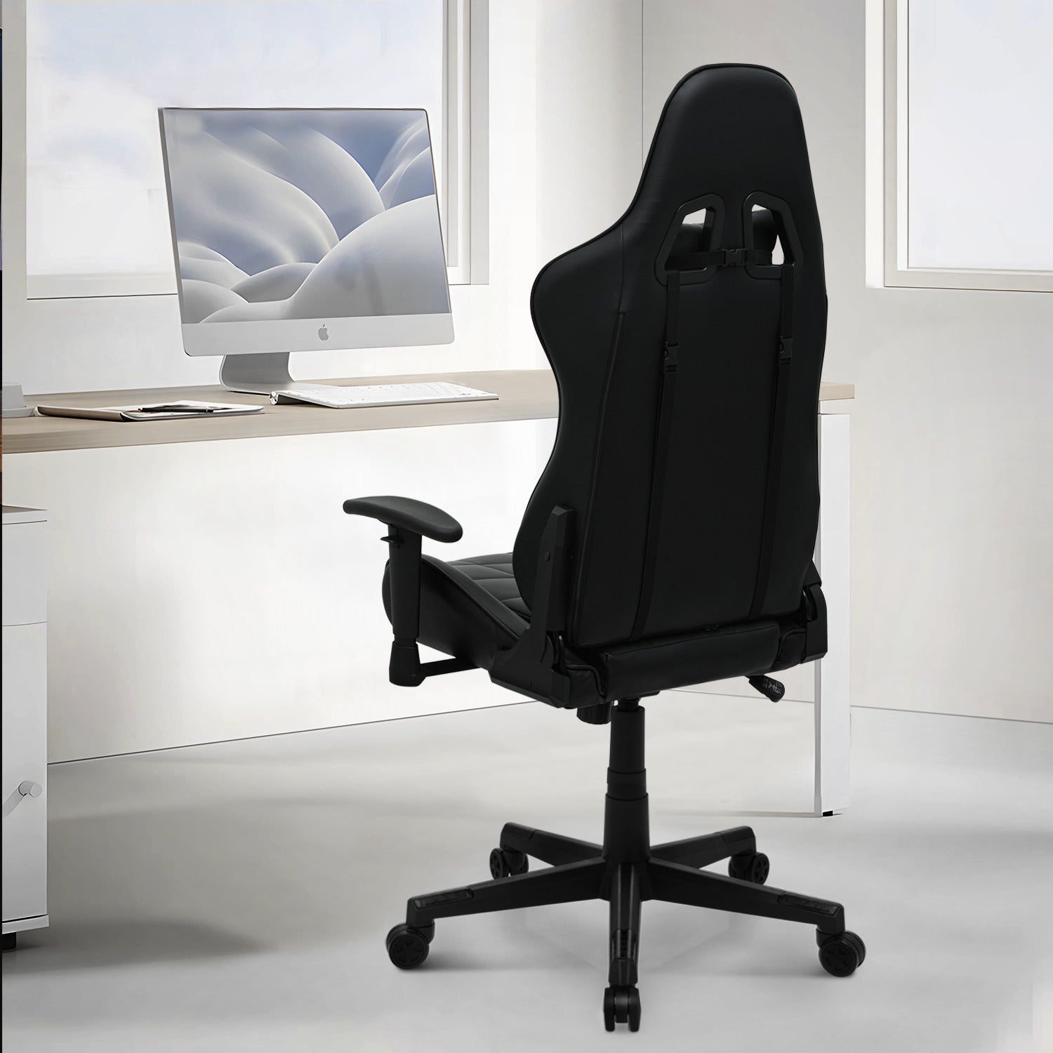 Gaming Chair w/Lumbar Support & Headrest #005