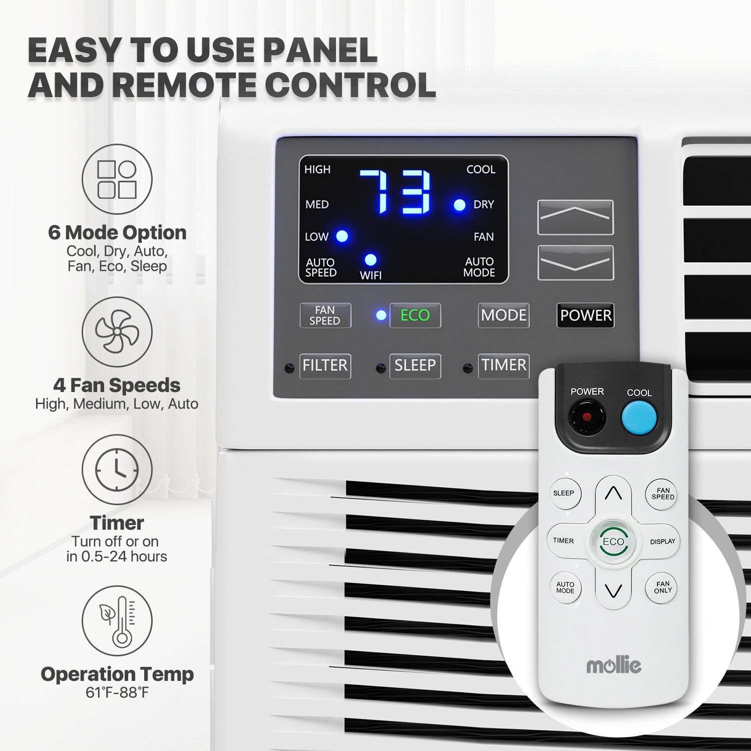 Electrical - Window Air Conditioner w/remote + Wifi App-8K