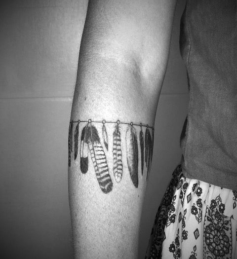 Armband Feather Tattoo