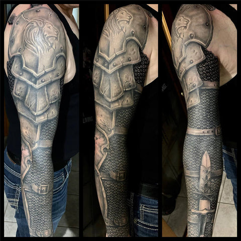 Armor Sleeve Tattoo