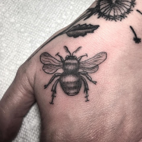 Bee Hand Tattoo