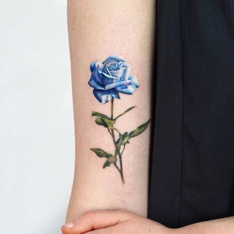 Blue Rose Tattoo