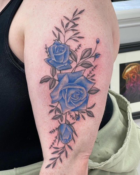 Blue Rose Tattoo