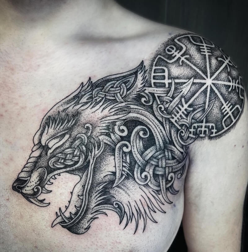 Celtic Wolf Tattoo