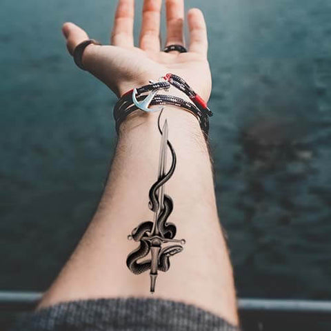 snake and sword tattoo