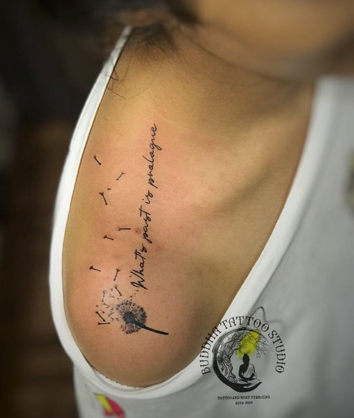 Dandelion Tattoo with Quotes