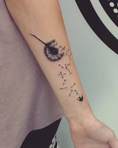 Dandelion Wrist Tattoos 