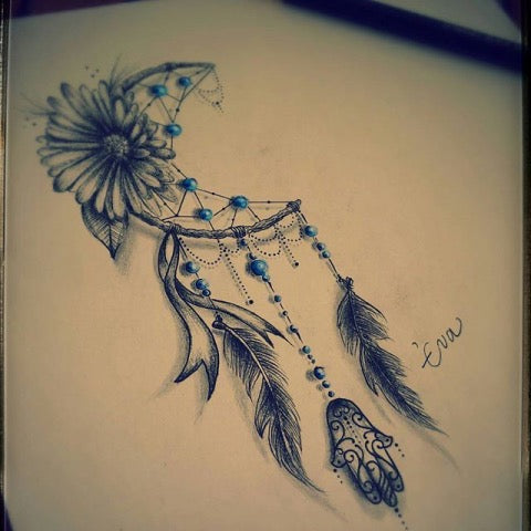 Dreamcatcher Feather Tattoo