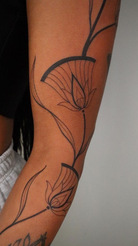Egyptian Lotus Tattoo
