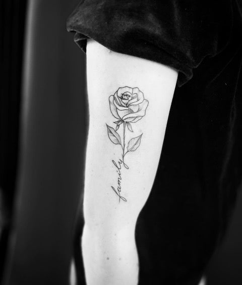 Family Rose Tattoo