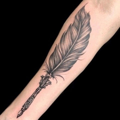 Feather Pen Tattoo