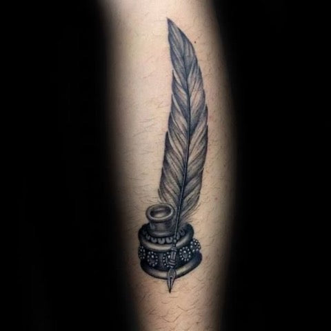 Feather Pen Tattoo