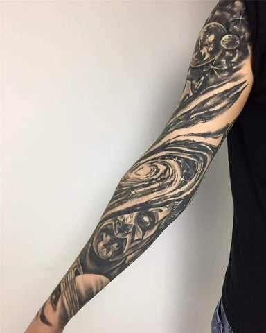 Black and grey Galaxy tattoo done by assassintattoo artistthank you for  your trust dragon Peacock feather pandatattoo tattoos tattooed  art  By Assassin Tattoo  Piercing  Facebook