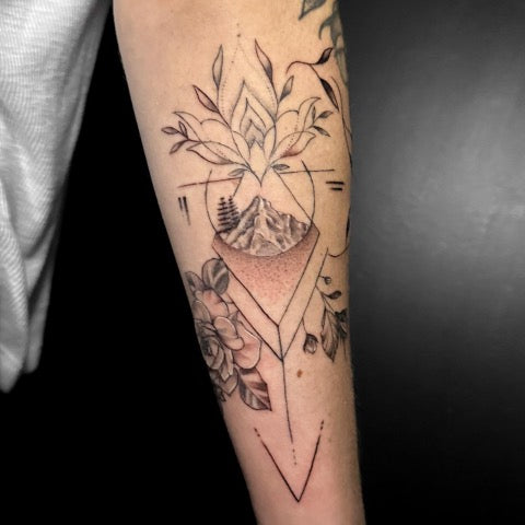 Half Sleeve Mandala Tattoo