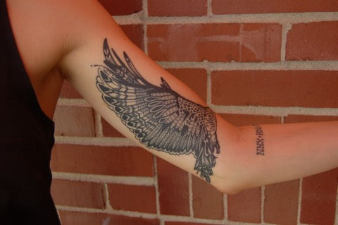 Hawk Feather Tattoo