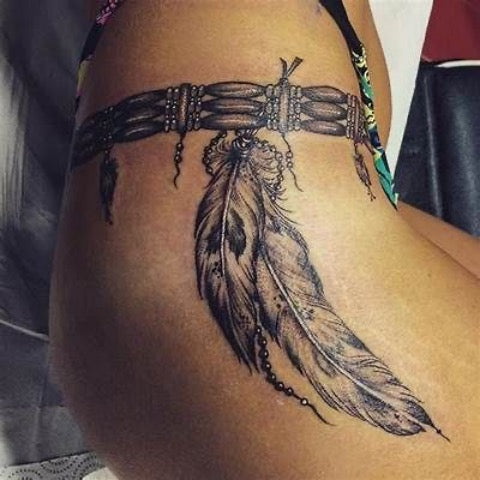 Indian Feather Tattoo