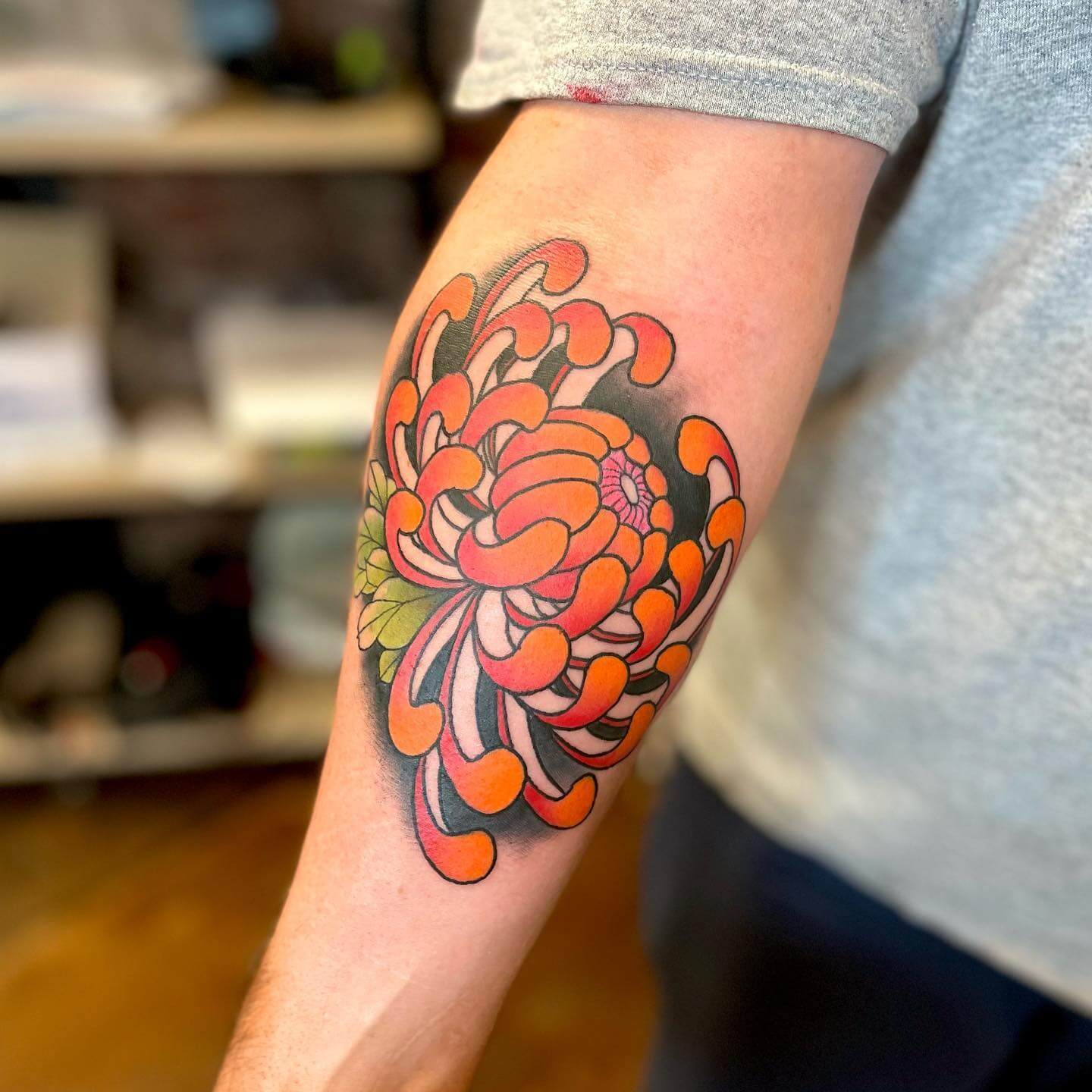 Japanese Chrysanthemum Tattoo  