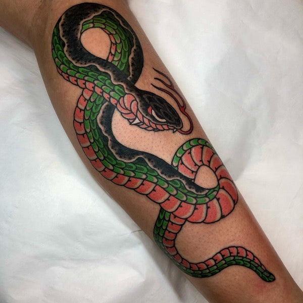 Japanese snake tattoo
