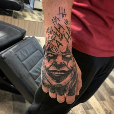 Joker Hand Tattoo