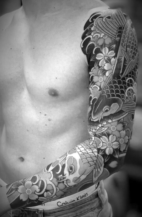 Koi Fish Tattoo Sleeve