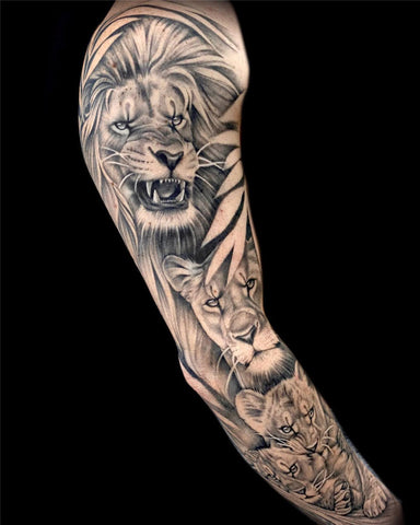 Lion Sleeve Tattoo