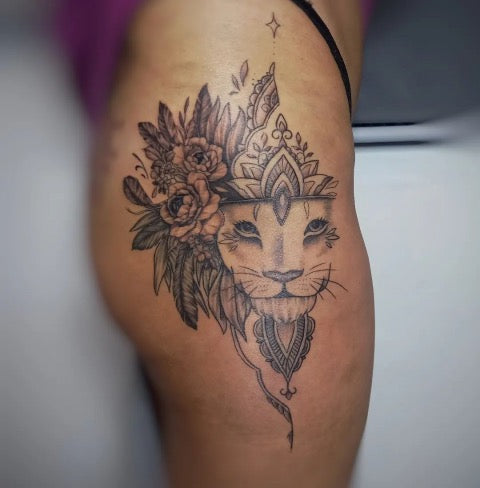 Lion Mandala Tattoo