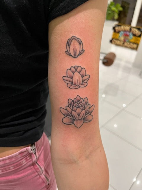 Lotus Arm Tattoo